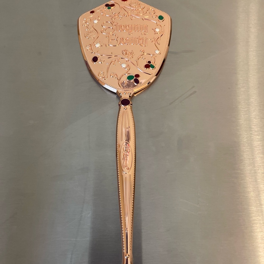 Besame Cosmetics Sleeping Beauty Mirror, Rose Gold Hand Mirror, Rare